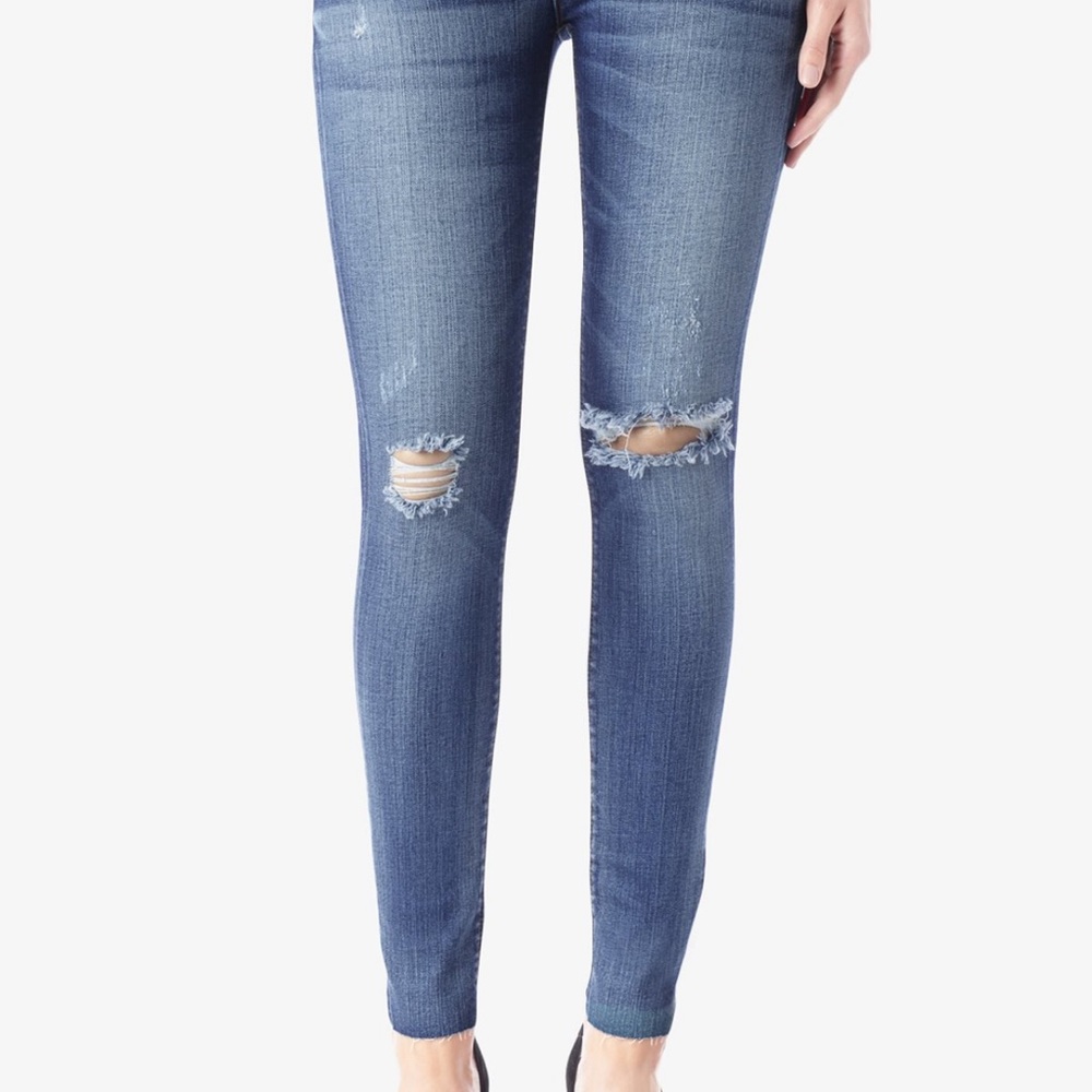 HUDSON krista ankle skinny w/ raw hem, Lero wash